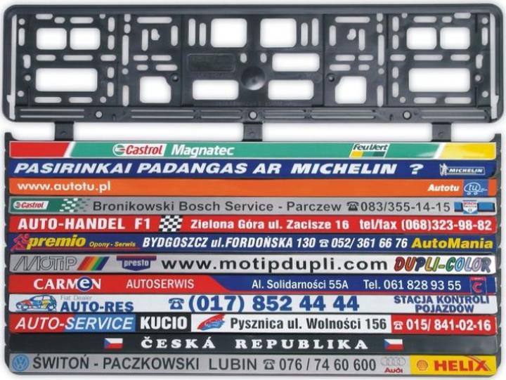 Ramki do małych tablic rejestracyjnych