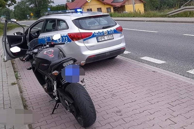 Zabezpieczenie motocykla holowanie
