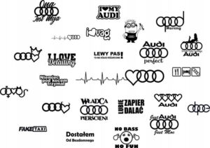 Naklejki Audi na szybę – podkreśl styl swojego samochodu wyjątkowymi ozdobami